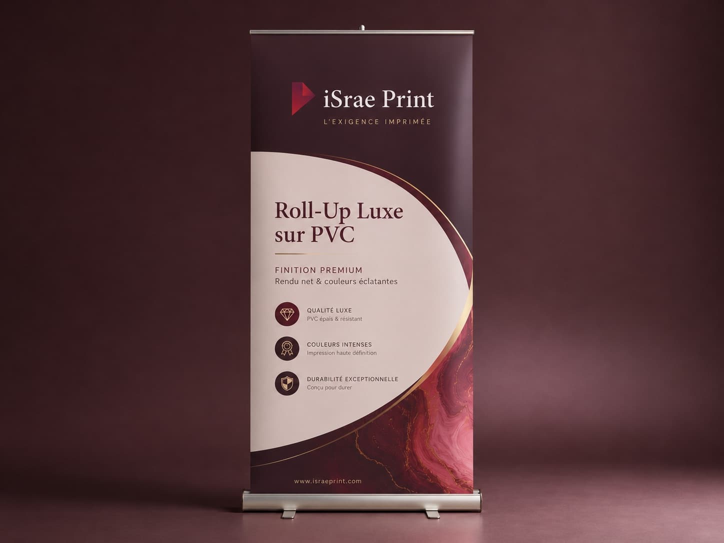 Roll-Up Luxe sur PVC